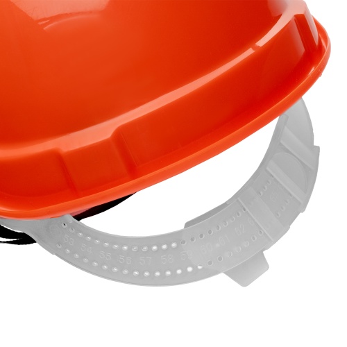 Каска защитная из ударопрочной пластмассы, оранжевая Сибртех фото 7