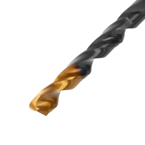Сверло по металлу, 5 мм, HSS-Tin, Golden Tip, 10 шт. Denzel фото 3