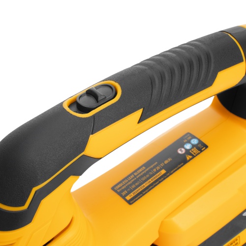 Воздуходувка аккумуляторная, AB-500, 60 м/с, 500 м3/ч, Li-Ion, 20 В Denzel фото 13