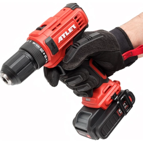 Аккумуляторная дрель-шуруповерт ATLET 18 В, 2 АКБ, 2 Ач, в кейсе CDT218D5 фото 11
