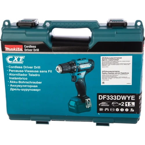 Аккумуляторная дрель-шуруповерт Makita CXT + набор бит D-31083 DF333DYX14 фото 11 Аккумуляторная дрель-шуруповерт Makita CXT + набор бит D-31083 DF333DYX14 фото 11