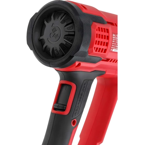 Термовоздуходувка WORTEX HG 6124 T в кор. + набор сопл 2000 Вт, 2 режима., 60-600 С 1334742 фото 5