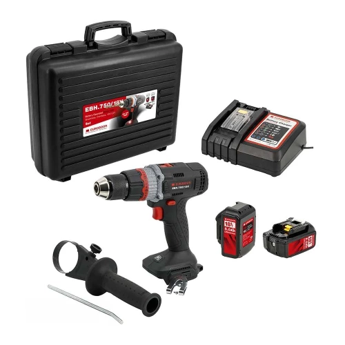 Дрель с кейсом и зарядкой EUROBOOR EBH.750/18V Set фото 4