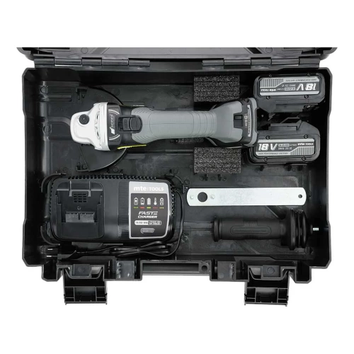 Угловая шлифовальная машина MTE (УШМ) 125 мм ANG125-18, кейс, з/у, 2 АКБ 5 Ач 4702402005 фото 5 Угловая шлифовальная машина MTE (УШМ) 125 мм ANG125-18, кейс, з/у, 2 АКБ 5 Ач 4702402005 фото 5