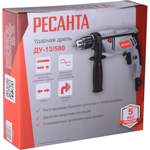 Ударная дрель Ресанта ДУ-13/580 75/8/1 фото 10