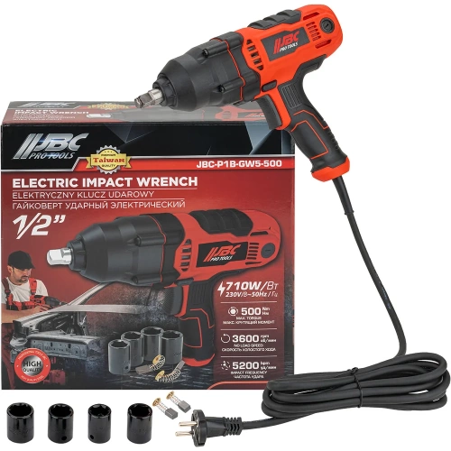 Гайковерт ударный электрический 1/2 710Вт -P1B-GW5-500(65922) JBC JBC-P1B-GW5-500(65922) Гайковерт ударный электрический 1/2 710Вт -P1B-GW5-500(65922) JBC JBC-P1B-GW5-500(65922)