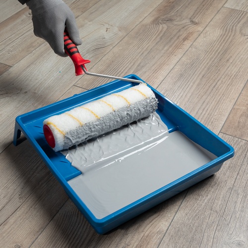 Валик для внутренних работ синтетический, с двухком.ручкой, 250 мм, ворс 12 мм, D 48 мм, D ручки 6 мм, полиакрил Matrix фото 7