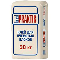 Клей для ячеистых блоков Bergauf Praktik Winter 30 кг