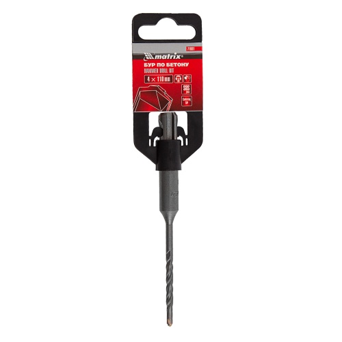 Бур по бетону, 4 x 110 мм, SDS Plus Matrix фото 5