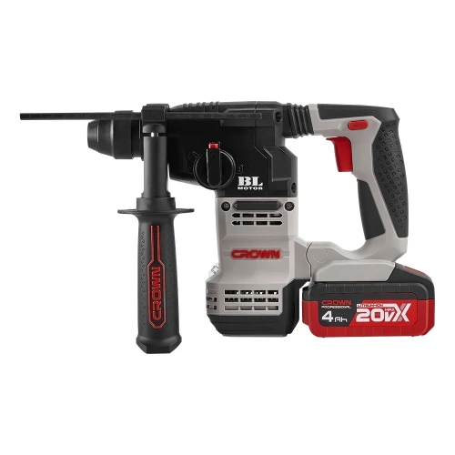 Аккумуляторный перфоратор CROWN CT28001HX-4 BMC фото 4