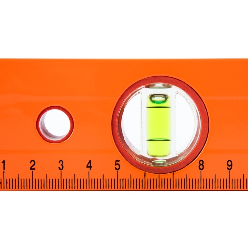 Уровень алюминиевый, 1000 мм, 3 глазка, желтый, линейка Sparta фото 6