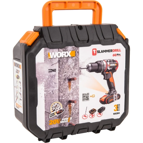 Аккумуляторная бесщеточная ударная дрель-шуруповерт WORX WX354 фото 8 Аккумуляторная бесщеточная ударная дрель-шуруповерт WORX WX354 фото 8