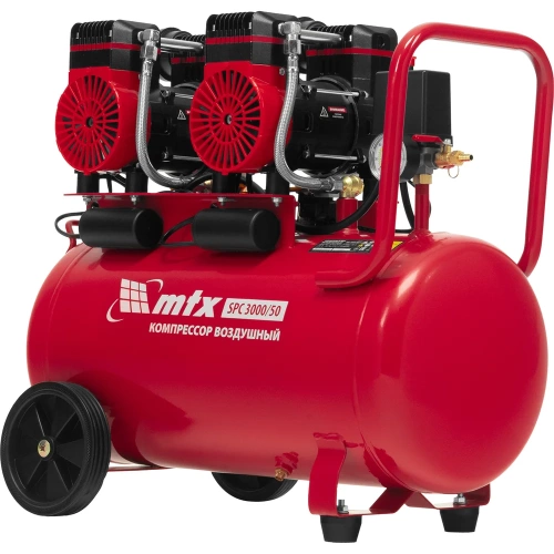 Компрессор безмасляный малошумный MTX SPC 3000/50, 3000 Вт, ресивер 50 л, 520 л/мин 58140 фото 11