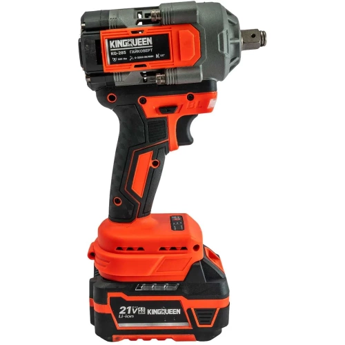 Набор KINGQUEEN 2 пред, 2 АКБ 21В, УШМ 125мм, Гайковерт 500Нм KQ-TS012 фото 7 Набор KINGQUEEN 2 пред, 2 АКБ 21В, УШМ 125мм, Гайковерт 500Нм KQ-TS012 фото 7
