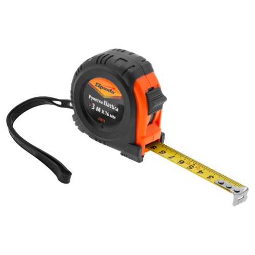 Рулетка Elastica,3 м х 16 мм,обрезиненный корпус Sparta фото 3