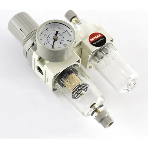 Фильтр воздушный с редуктором и лубрикатором 1/4 Rotake SMC-21 фото 4