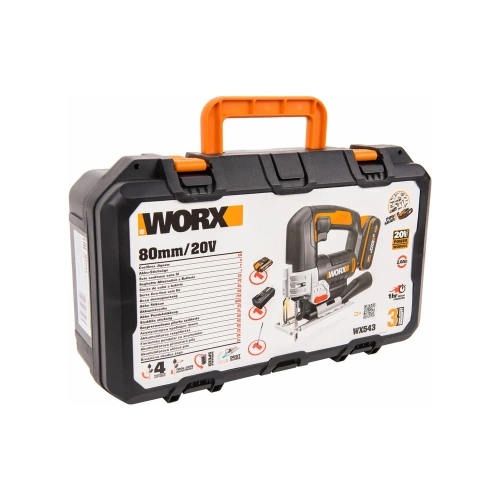 Аккумуляторный лобзик WORX 20 В, 1x2 Ач, кейс WX543 фото 11 Аккумуляторный лобзик WORX 20 В, 1x2 Ач, кейс WX543 фото 11