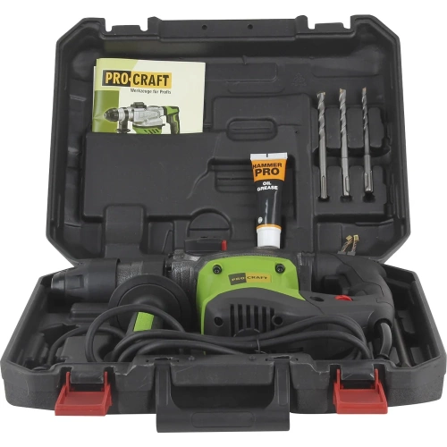 Перфоратор PROCRAFT 1500 Вт, 6,0 Дж, 0-4500 уд/мин, SDS+ BH2200 фото 8 Перфоратор PROCRAFT 1500 Вт, 6,0 Дж, 0-4500 уд/мин, SDS+ BH2200 фото 8