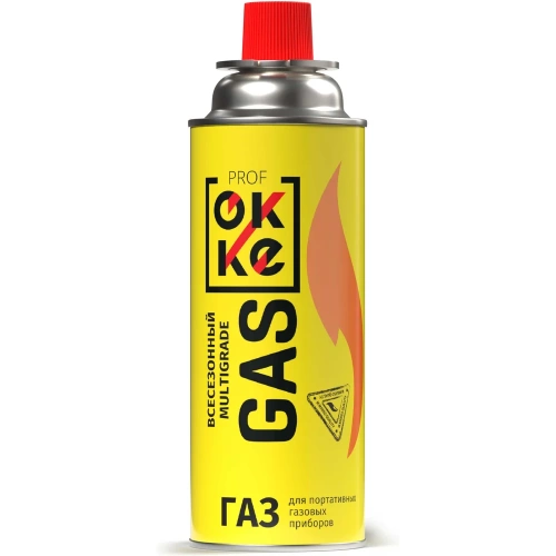 Газ углеводородный сжиженный в баллонах для портативных бытовых газовых приборов OKKE Всесезонный ПГП-520-029