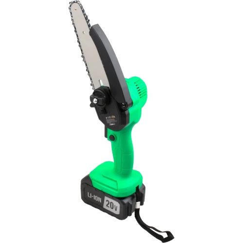 Цепная аккумуляторная пила Zitrek GreenSaw Extra power 20 В, 4,0 Ач Li-ion аккум. 1 шт, 2,0 Ач Li-ion аккум. 1шт, ЗУ 082-1851 фото 5