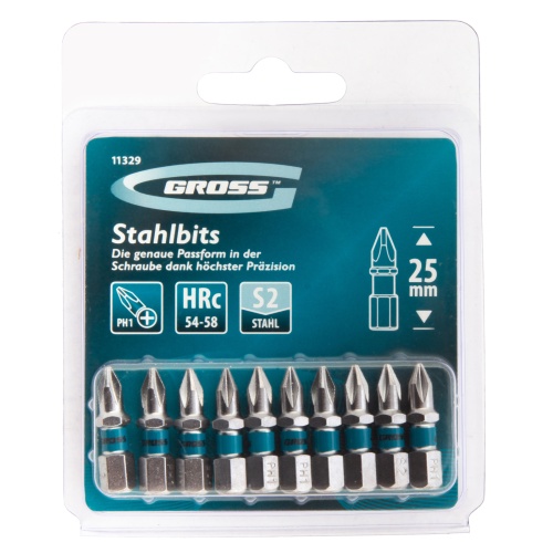 Бита РН1 х 25, сталь S2, 10 шт. Gross фото 8