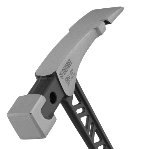 Молоток каменщика 680 г, цельнокованый, двухкомпонентная обрезиненная рукоятка Denzel фото 4