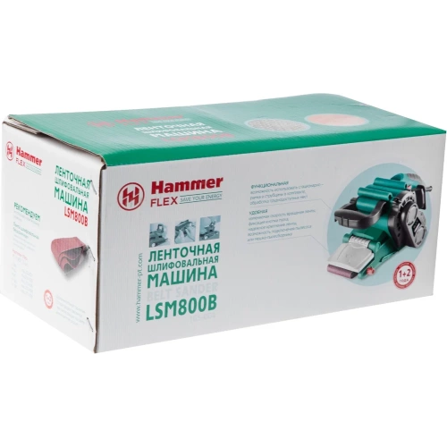 Ленточная шлифовальная машинка Hammer Flex 800Вт 120-290м/мин лента 75x457мм рамка, струбцины 2шт LSM800B 158564 фото 11
