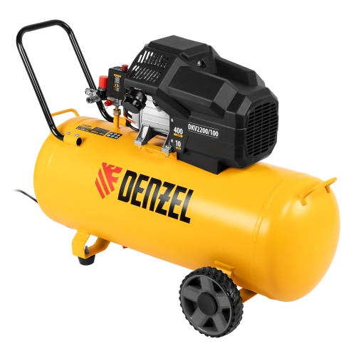Компрессор воздушный DKV2200/100, Х-PRO 2.2 кВт, 400 л/мин, 100л Denzel фото 4 Компрессор воздушный DKV2200/100, Х-PRO 2.2 кВт, 400 л/мин, 100л Denzel фото 4