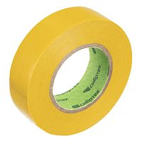 Изолента ПВХ, 19 мм х 20 м, желтая Сибртех