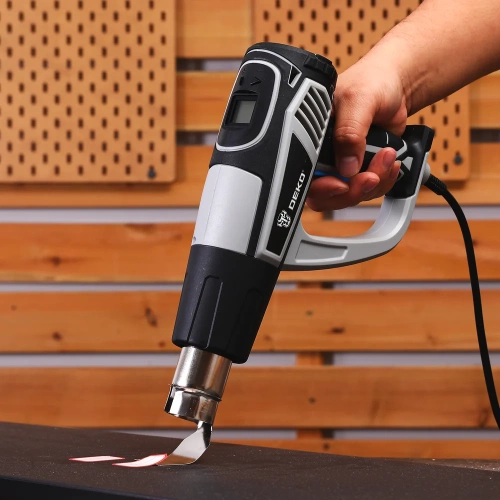 Фен строительный DEKO HG2500 PRO в кейсе, с LCD дисплеем, 2500 Вт 085-1131 фото 11