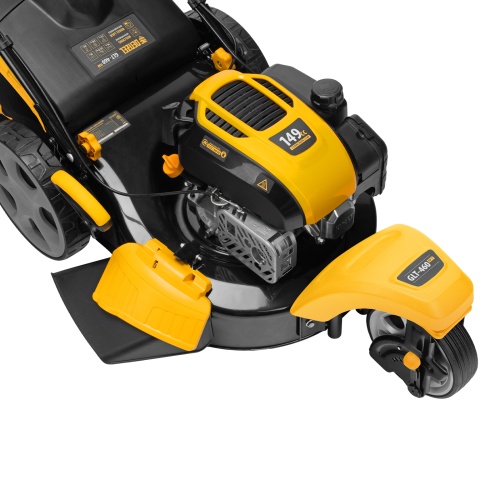 Бензиновая газонокосилка GLT-460SP-T, Trike 149 см3, 46 см, привод, панель, 60л Denzel фото 9