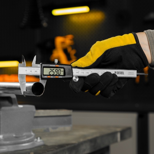 Штангенциркуль, 150 мм, электронный, с глубиномером Denzel фото 11