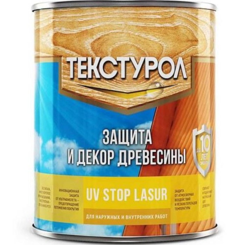 Средство для защиты древесины Текстурол UV-Stop Lasur 13933 на водной основе 0,75 л