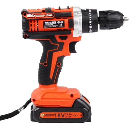 Щеточный ударный шуруповерт KINGQUEEN 18В KQ-101k фото 5
