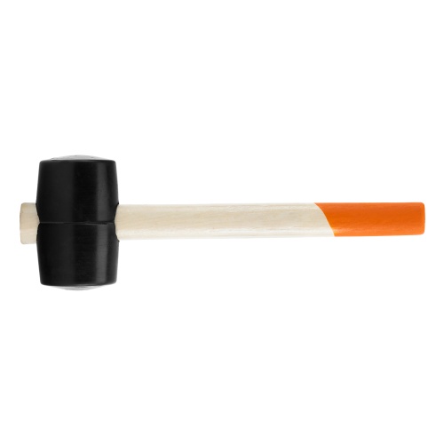 Киянка резиновая, 340 г, черная резина, деревянная рукоятка Sparta фото 2