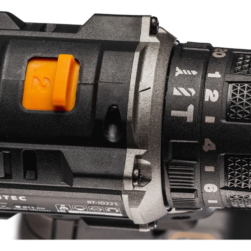 Дрель-шуруповерт ударная аккумуляторная RUNTEC PRO 13 мм, 20В, 2*2Ач, 60Нм RT-ID223 фото 4