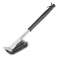 Щетка для чистки гриля 46,5 см, 2 в 1 (щетка, скребок) Camping Palisad