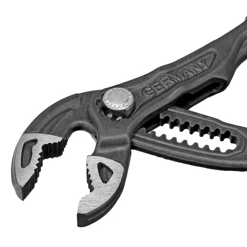 Клещи переставные, кнопочный механизм, обливные рукоятки, 250 мм Denzel фото 6