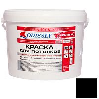 Краска для потолка ODISSEY Premium ВДАК-212 стойкая к истиранию чёрная 14 кг
