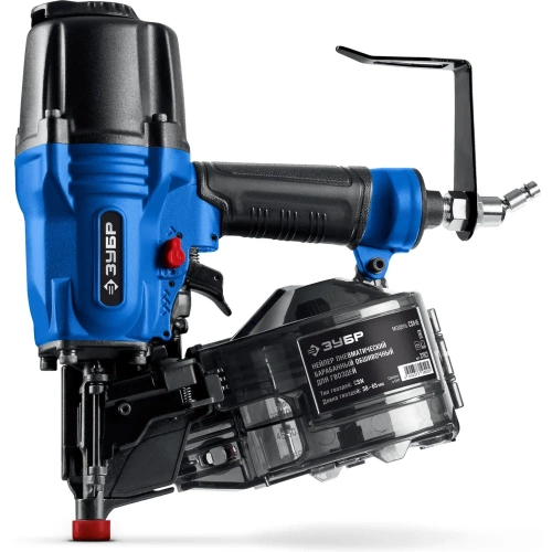 Пневматический обшивочный нейлер для барабанных гвоздей ЗУБР профессионал CSN-65 CSN (38-65 мм) 31922 Пневматический обшивочный нейлер для барабанных гвоздей ЗУБР профессионал CSN-65 CSN (38-65 мм) 31922