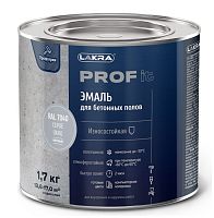Эмаль для бетонных полов быстросохнущая Лакра Prof it RAL 7040 серое окно 1,7 кг