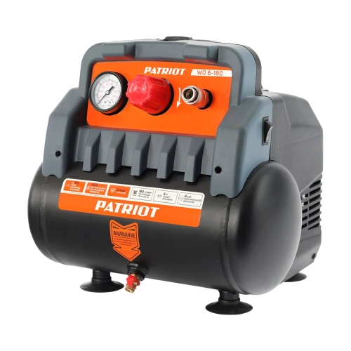 Поршневой безмасляный компрессор PATRIOT WO 6-180, 180 л/мин, 1.1 кВт, 525301910 фото 3