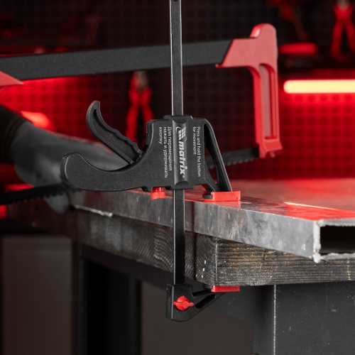 Струбцина универсальная F-образная, 150 х 265 х 45 мм, пластмассовый корпус Matrix фото 9