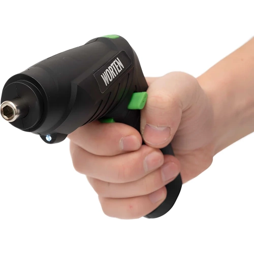 Аккумуляторная отвертка WORTEN 4В, 1АКБ, 1,3 Ач, с набором бит 31 предмет КА-90000327 фото 7