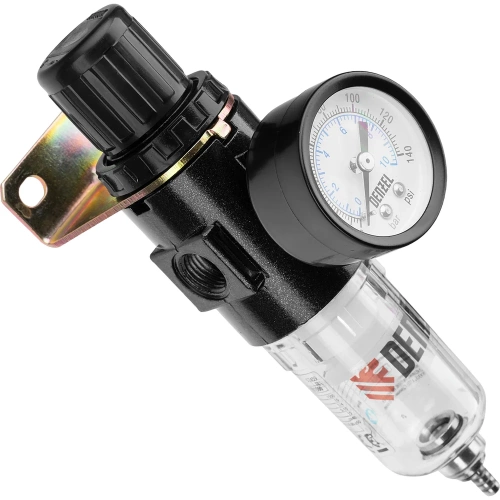 Фильтр-регулятор FR1500, 10 бар, 1500 л/мин, 1/4" Denzel 57459 фото 3