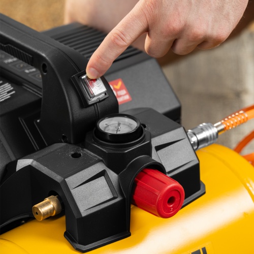 Компрессор  DLS750/6 безмасляный малошумный 750 Вт, 140 л/мин,ресивер 6 л Denzel фото 34