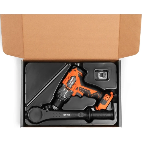 Дрель-шуруповерт ударная аккумуляторная DAEWOO без АКБ и ЗУ DAA 7521Li фото 9