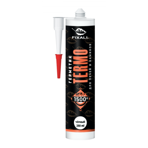 Герметик для печей FIXALL THERMO 1500°C Черный 280мл