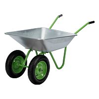 Тачка садовая, 2-х колесная, грузоподъемность 120 кг, объем 65 л Сибртех