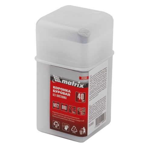 Буровая коронка, M22 х 40 мм Matrix фото 7